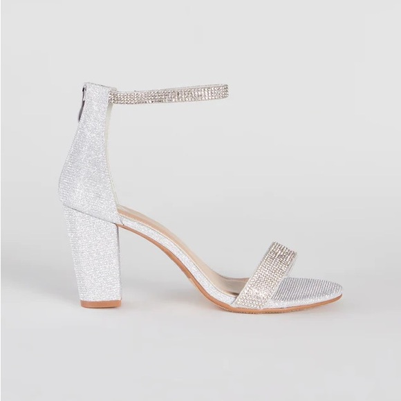 Windsor Sparkle Stunner Rhinestone Block Heels size 8 - Picture 3 of 10